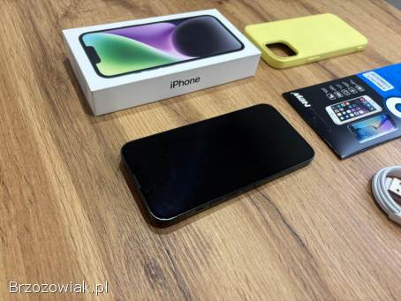 Okazja!  Iphone 14 -  Midnight!  Gwarancja!  Kondycja Baterii 100!