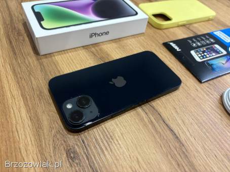 Okazja!  Iphone 14 -  Midnight!  Gwarancja!  Kondycja Baterii 100!