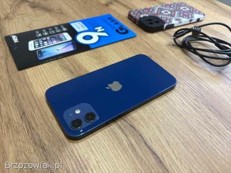 Okazja!  Iphone 12 Niebieski!  Kondycja Bat.  100 Gwarancja!  Super Stan!