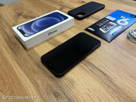 Okazja!  Iphone 12 -  Czarny!  Gwarancja!  Kondycja Baterii 100!