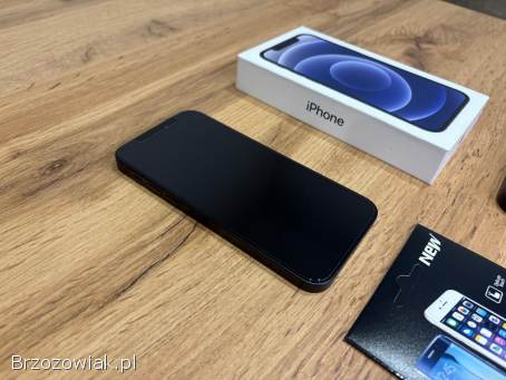 Okazja!  Iphone 12 -  Czarny!  Gwarancja!  Kondycja Baterii 100!
