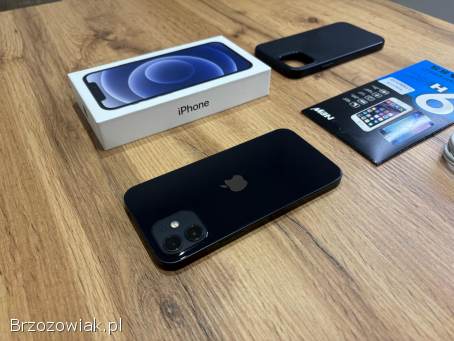 Okazja!  Iphone 12 -  Czarny!  Gwarancja!  Kondycja Baterii 100!