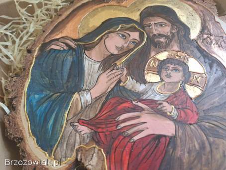 Obraz malowany ręcznie na drewnie