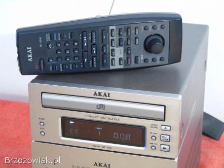 Wieża Akai AA-503R pilot mocna RDS CD AUX.  DOSTAWA.
