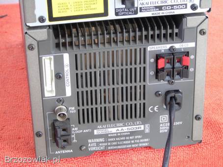 Wieża Akai AA-503R pilot mocna RDS CD AUX.  DOSTAWA.