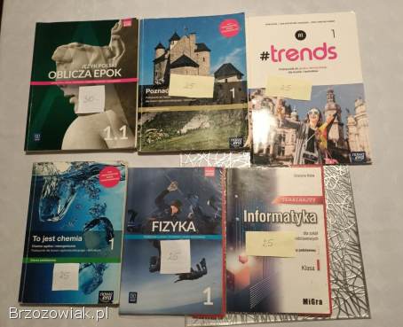 Książki liceum 1,  2,  3 i 4