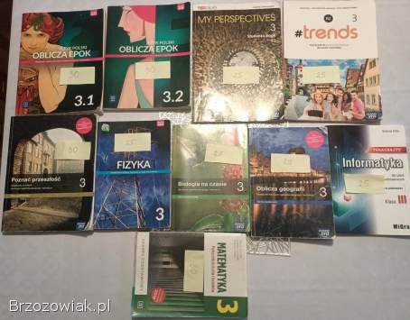 Książki liceum 1,  2,  3 i 4