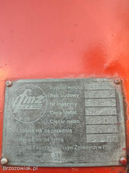 Kombajn bizon ZO56 cały lub na części