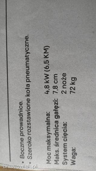 Rozdrabniacz gałezi spalinowy