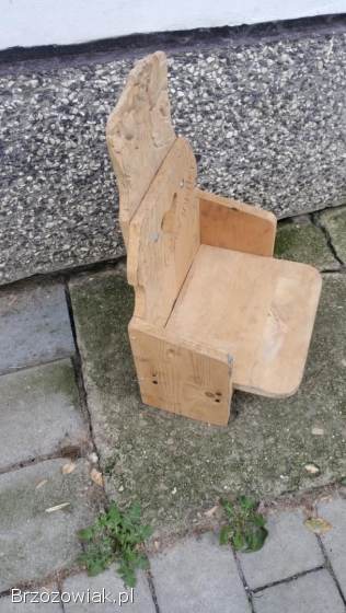 Krzesełko Kwietnik drewniany Hej wykołysoł wiater