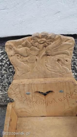 Krzesełko Kwietnik drewniany Hej wykołysoł wiater