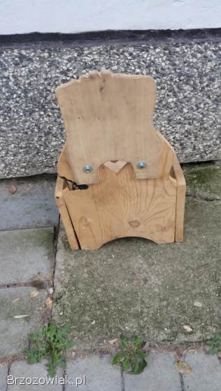 Krzesełko Kwietnik drewniany Hej wykołysoł wiater