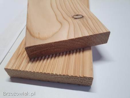 Deska tarasowa Modrzew swierk ryflowana na taras altana Producent