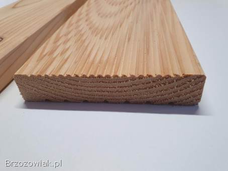 Deska tarasowa Modrzew swierk ryflowana na taras altana Producent