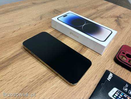 Okazja!  Iphone 14 Pro Max!  Złoty!  Super stan!  Kondycja Bat 100!