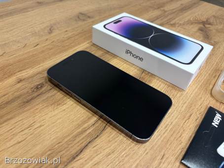 Okazja!  Iphone 14 Pro -  Deep Purple!  Super Stan!  Kondycja Bat 100!
