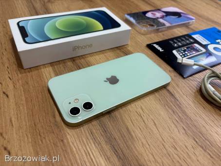 Okazja!  Iphone 12 -  Zielony!  Gwarancja!  Super Stan!  Bateria 100!