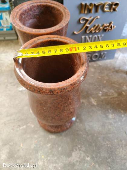 Flakon wazon nagrobny,  tablica z czcionką