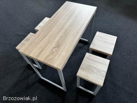 NOWY ZESTAW MEBLI DO OGRÓD / DOM -  STÓŁ + 4 STOŁKI