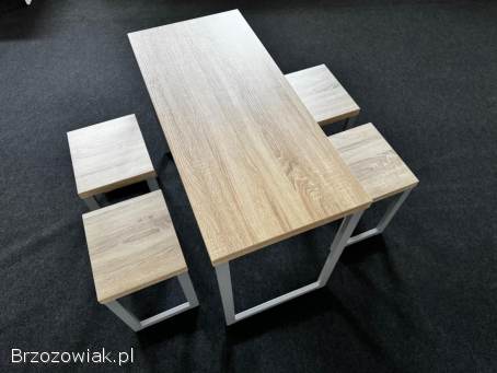 NOWY ZESTAW MEBLI DO OGRÓD / DOM -  STÓŁ + 4 STOŁKI