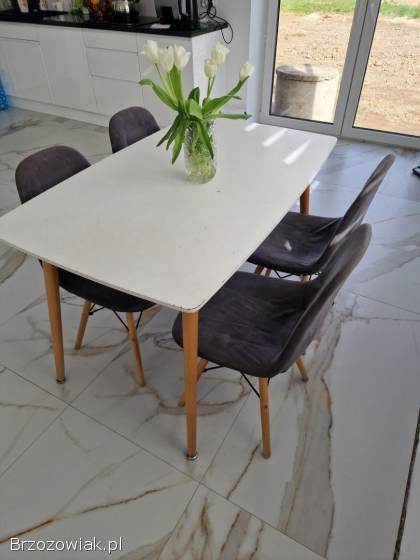 Okazja stol skandynawski z krzesłami transport