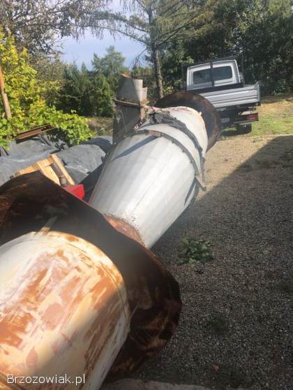 Cyklon silos separator odpylający trociny regranulat zbiornik odciąg