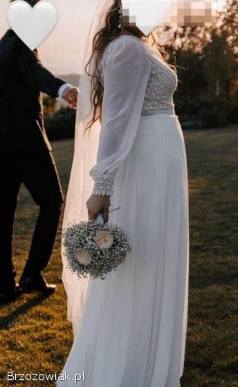 Sprzedam suknie ślubną L/XL