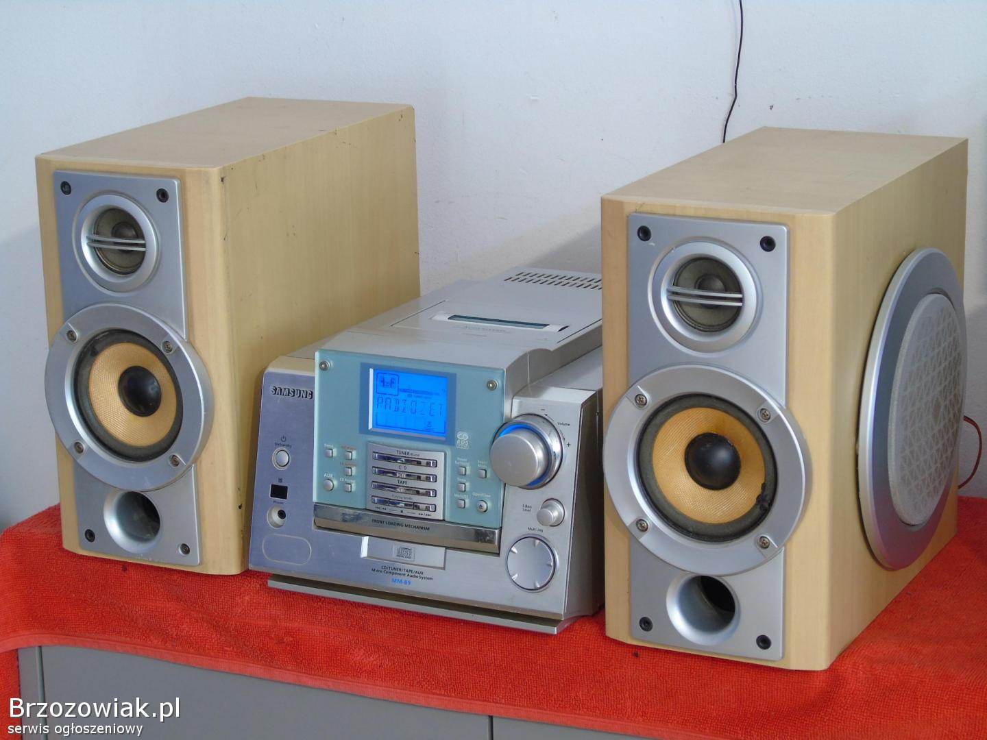 Wieża Samsung MM-B9 kolumny CD AUX radio RDS.  DOSTAWA