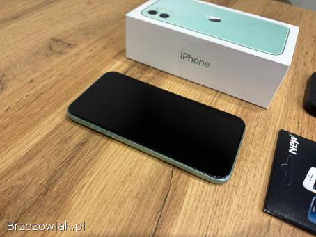 Okazja!  Iphone 11 -  Zielony!  128GB!  Gwarancja!  Super Stan!  Bat 100
