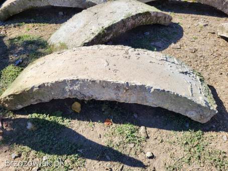 Półkręgi betonowe