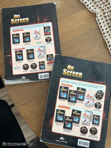 Podręcznik i ćwiczenia ON SCREEN język angielski czerwone