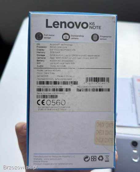 Lenovo K6 Note