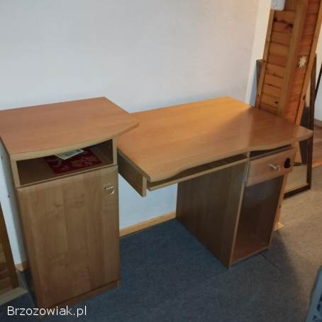 Biurko z boczną szafką
