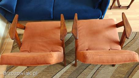 2 fotele z PRL po gruntownej renowacji