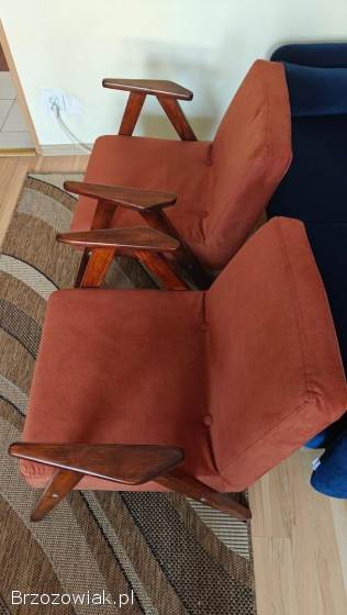 2 fotele z PRL po gruntownej renowacji
