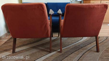 2 fotele z PRL po gruntownej renowacji