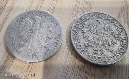 Monety PRL – 5 złotych z rybakiem 1959/74