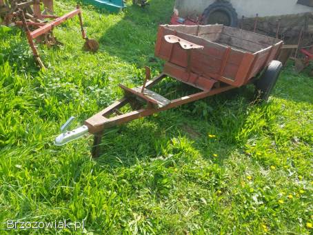 Przyczepa z kiprem do traktorka kubota yanmar c330