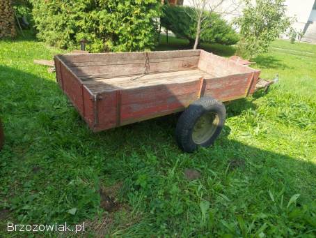 Przyczepa z kiprem do traktorka kubota yanmar c330