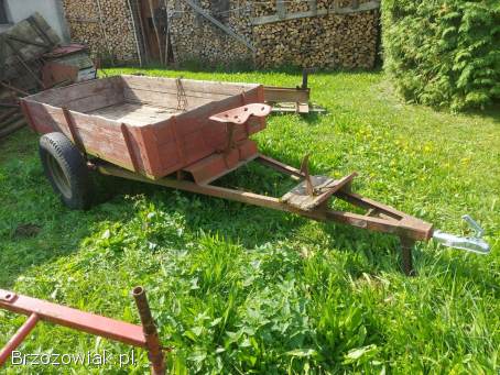 Przyczepa z kiprem do traktorka kubota yanmar c330