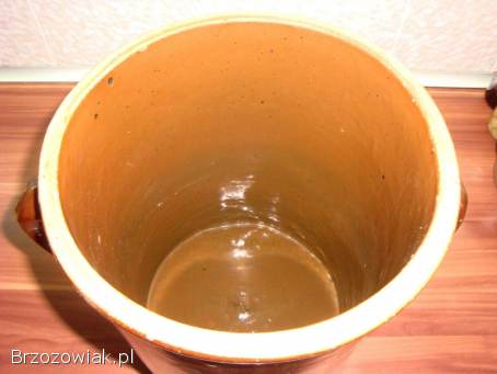 GARNKI gliniane do kiszenia -  zestaw 2