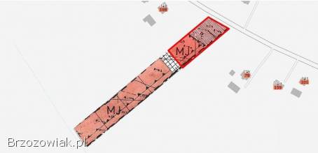 NOWA CENA Działka budowlana 21,  91 ar Srogów Górny