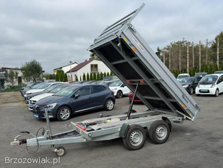 Przyczepa Wywrotka 3-strony CHEVAL LIBERTE,  2020r. ,  DMC:2600kg,  Najazdy,  Ocynk