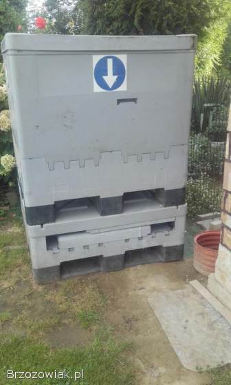 Skrzyniopaleta paletopojemnik box skladany gruby plastik