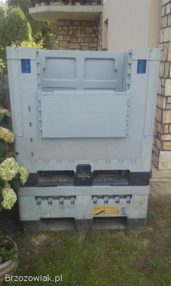 Skrzyniopaleta paletopojemnik box skladany gruby plastik